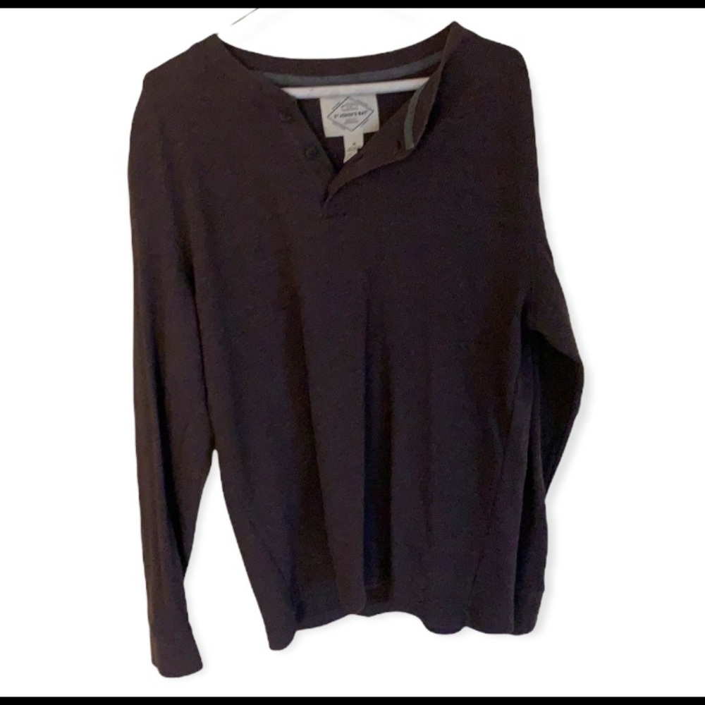 St. John’s Bay, two button sweater, xl
